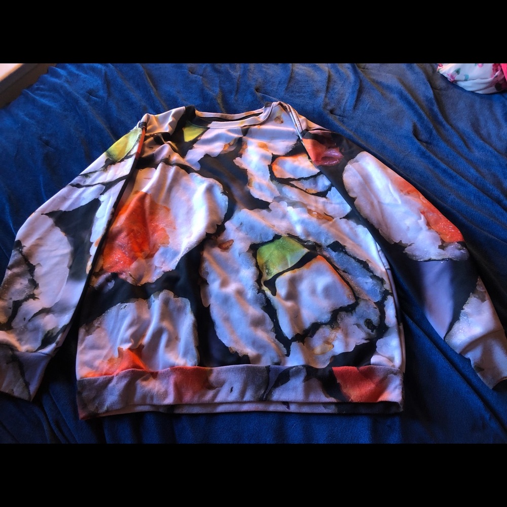 🍱“Beloved” Unisex Sushi Sweater size S